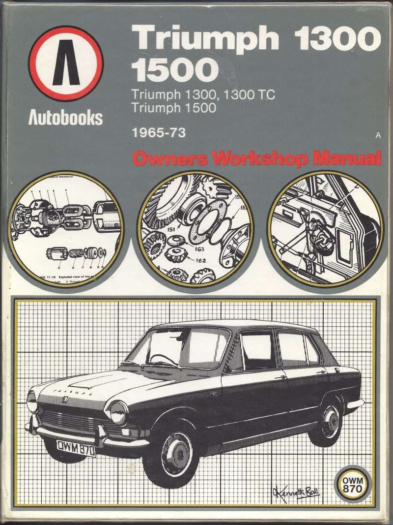 Triumph Autobook 1300 1500 Workshop Manual 1965-73